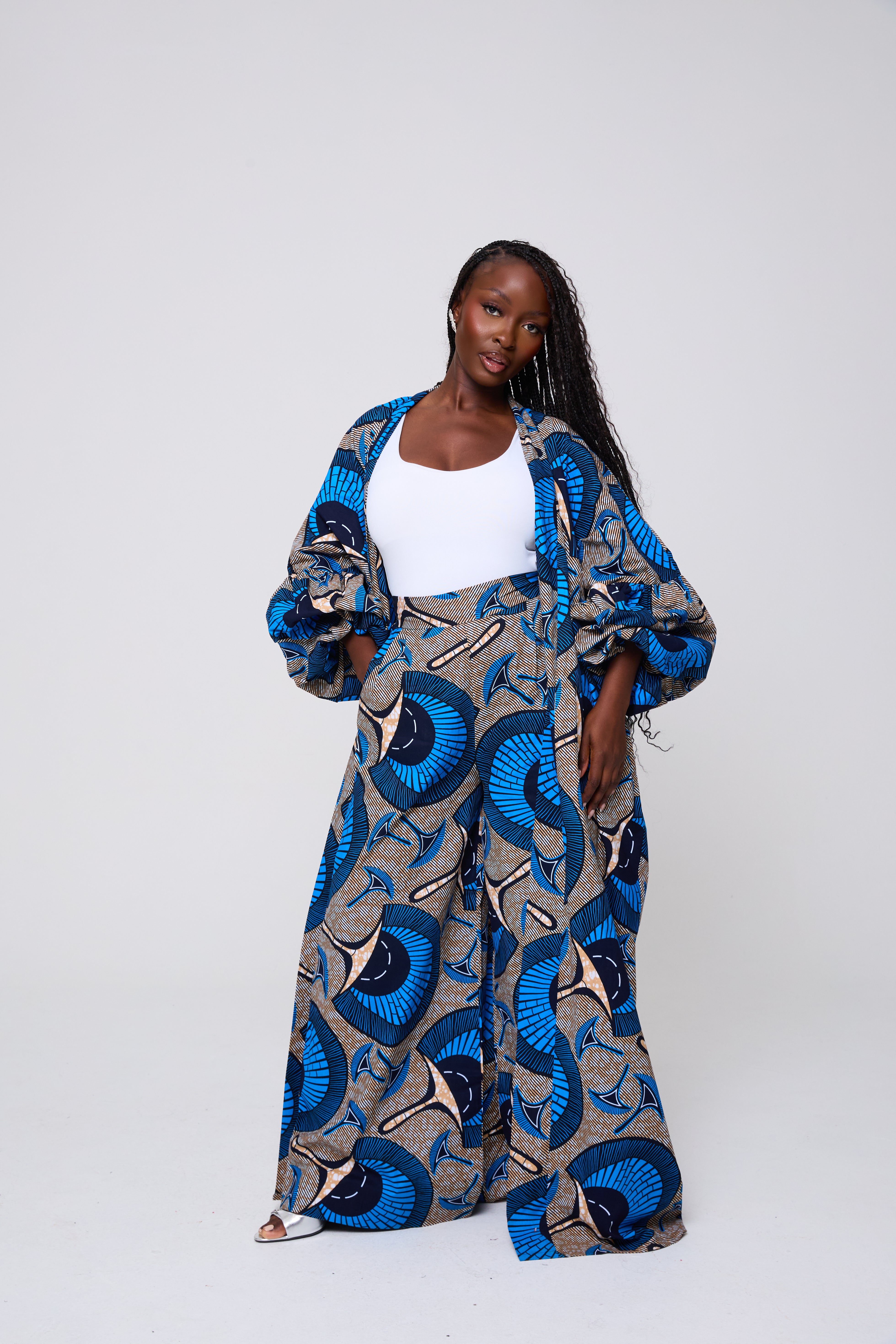 ADJOBA KIMONO TOP & TROUSER SET