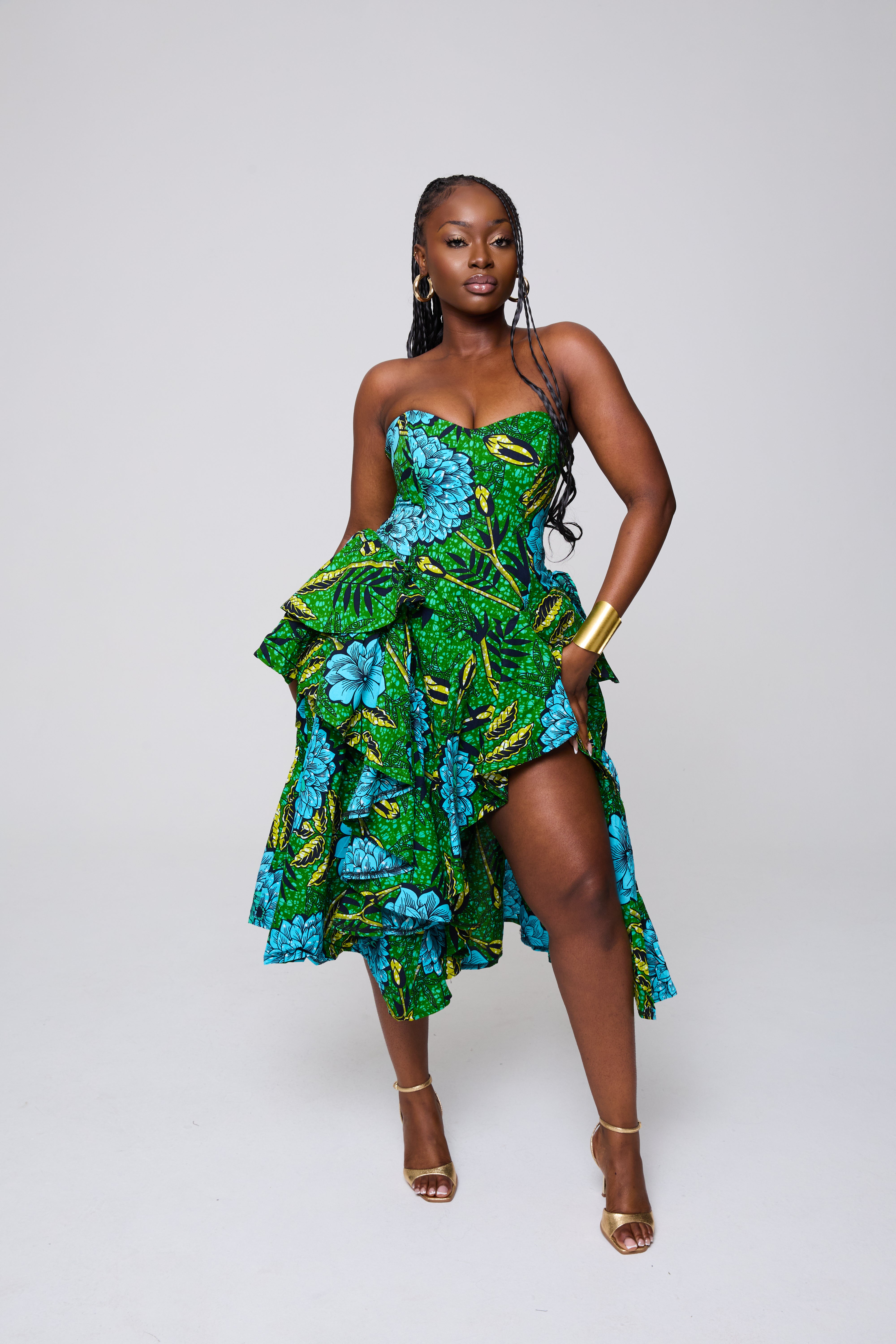 Farida Ruffled Dress