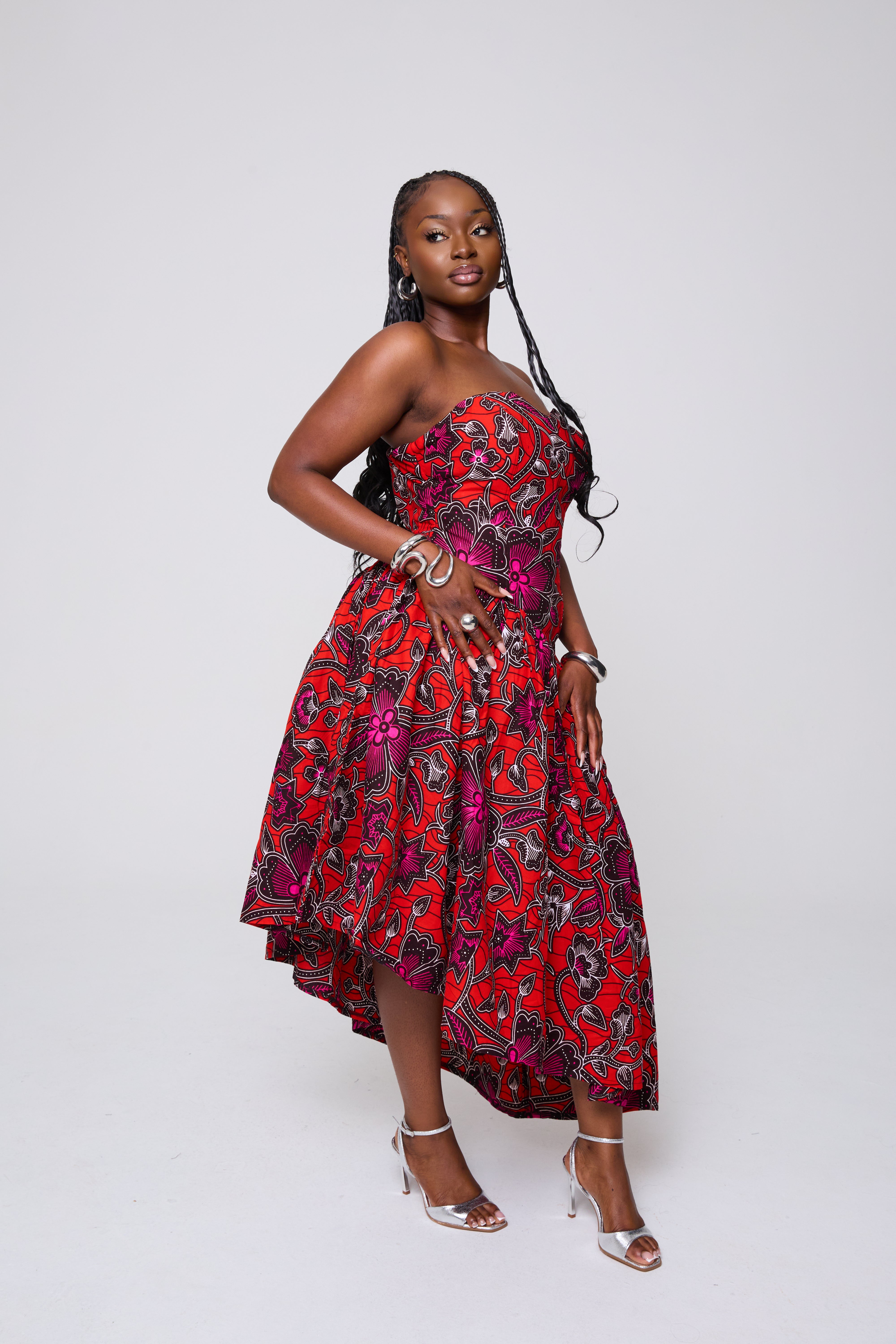 Anais Elaine Strapless dress
