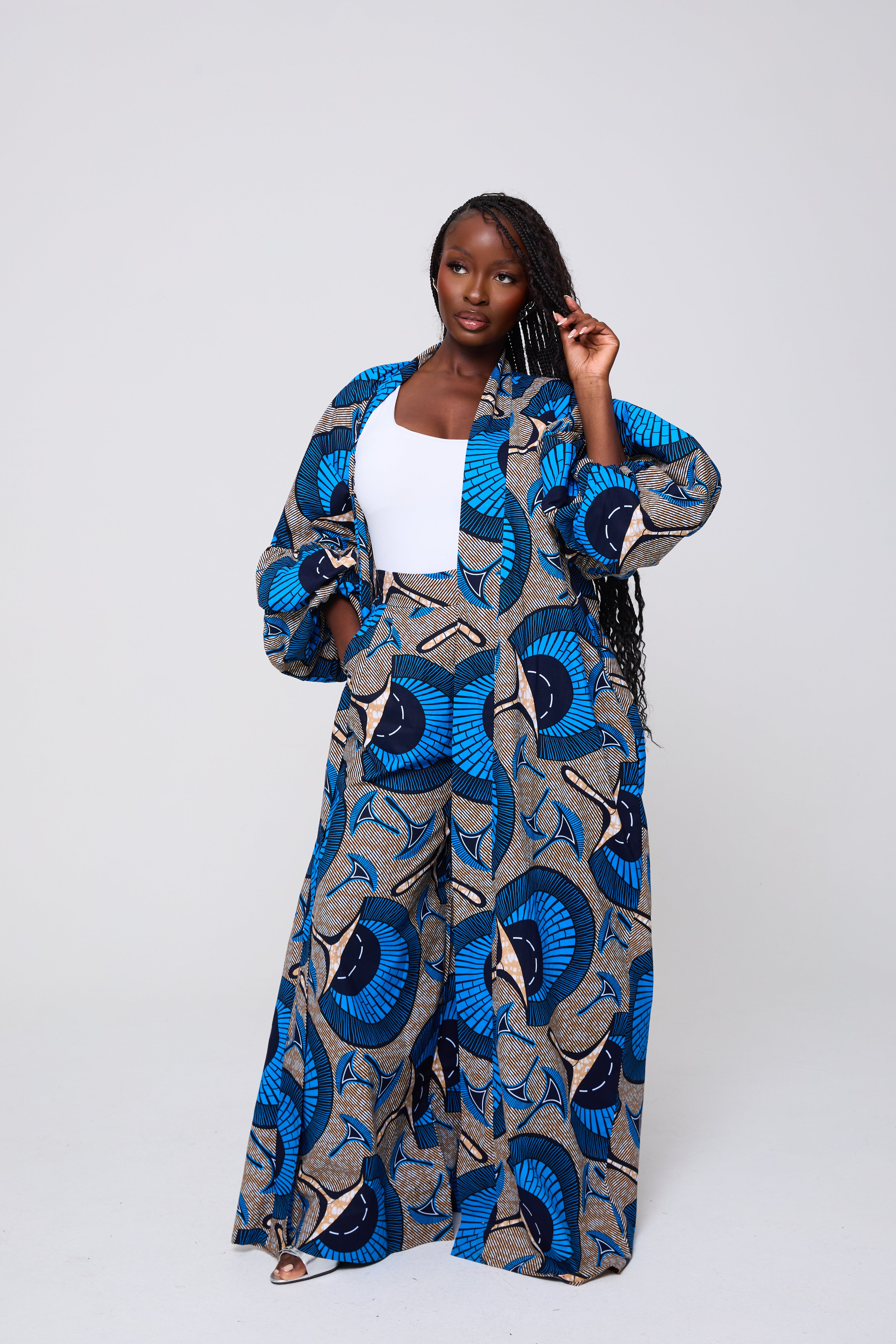 ADJOBA KIMONO TOP & TROUSER SET